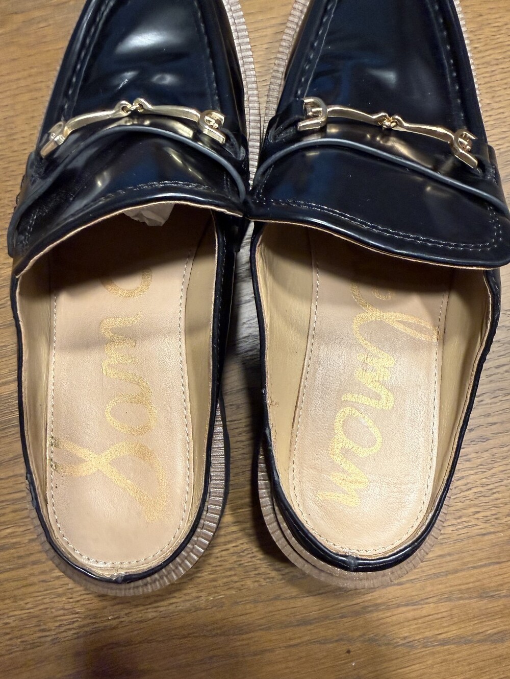 Sam Edelman Black Patent Leather Loafer Size 7.5 - Picture 8 of 12